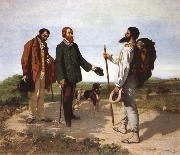 Gustave Courbet Bonjour Monsieur Courbet oil on canvas